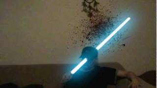 Real Life Lightsaber Accident