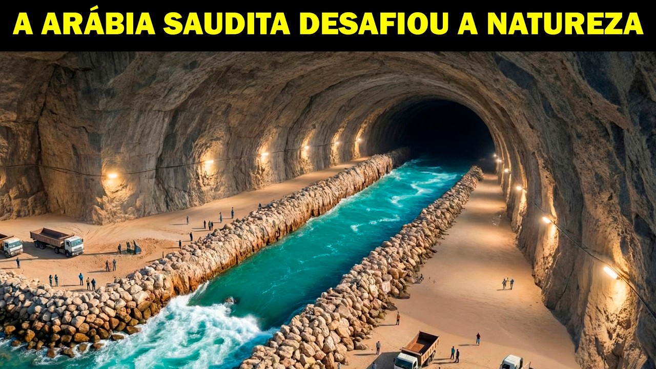 Arábia Saudita criou um rio subterrâneo de água salgada sob o deserto, o resultado é inacreditável