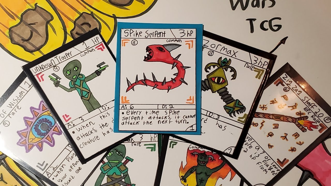 Показываю первый набор моей старой карточной игры Epic Wars TCG!