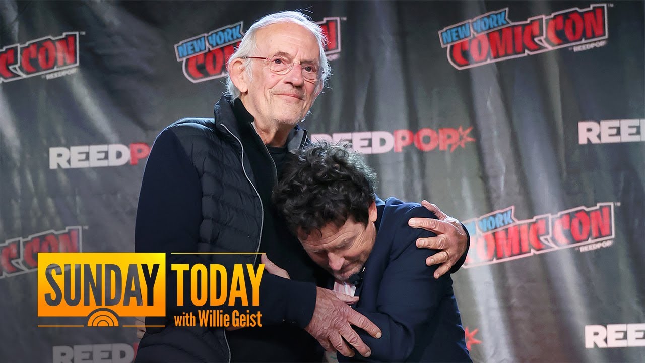 Back to the Future Fans Cry as Michael J Fox Christopher Lloyd Reunite