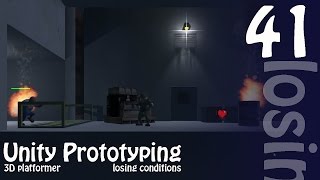 Making Your First Game: Unity 3D Zombie Shooter Platformer - Losing Conditions