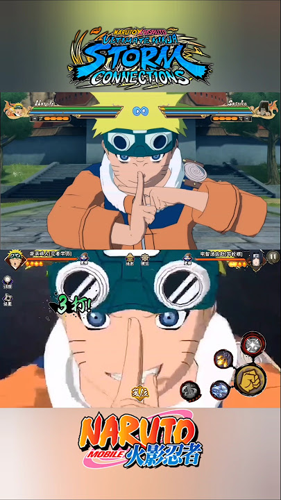 Naruto Storm VS Naruto Mobile ~ Naruto Ultimate Jutsu Comparison