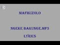 mafikizolo ngeke balunge lyrics