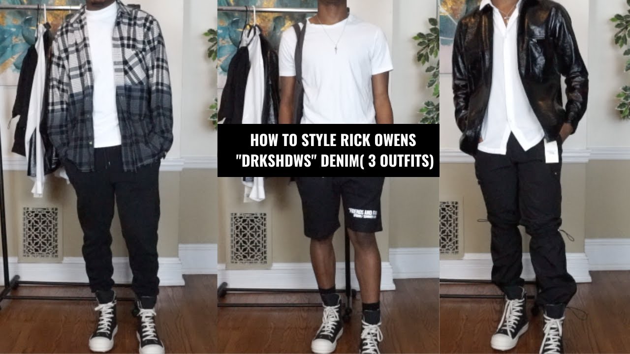 How To Style Rick Owens Drkshdw Ramones (Low-Top) 