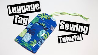 ID Holder - Luggage Tag Sewing Tutorial