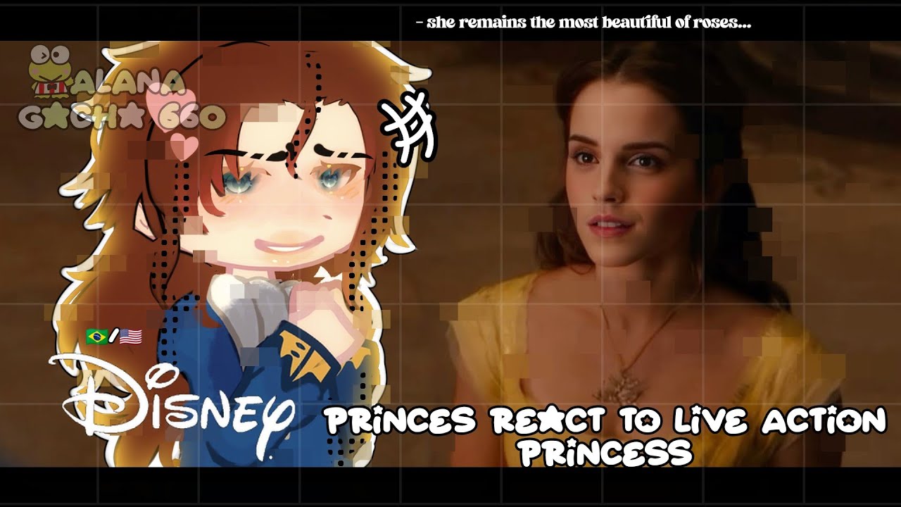 •|Disney Princes React to Live Action Princess|• GACHA CLUB 🇧🇷/🇺🇸
