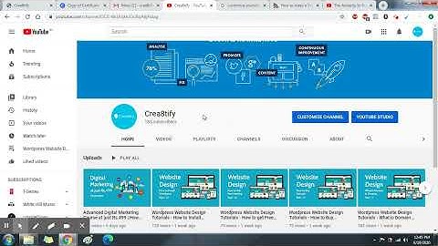 Customize Channel URL