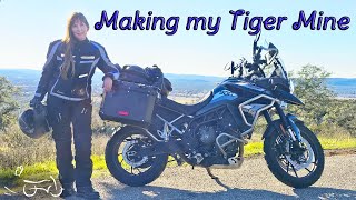Making my Triumph Tiger 900 GT Motorcycle Mine