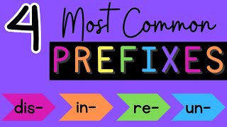 4 Most Common PREFIXES {Vocabulary Building}