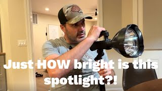 Rechargeable Searchlight Review | Bright, Powerful
