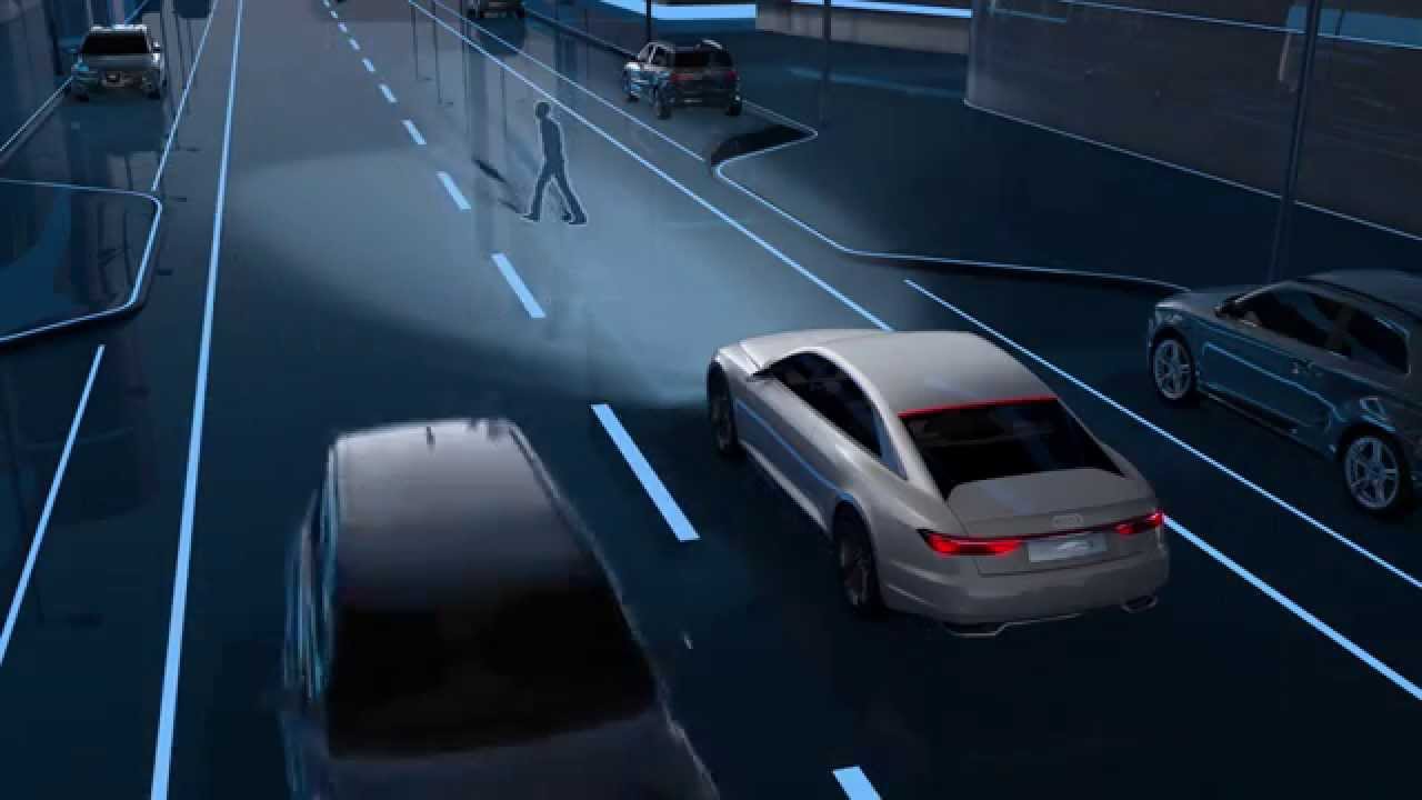 Audi future lab lighting tech and design - Animation Matrix Laser | AutoMotoTV