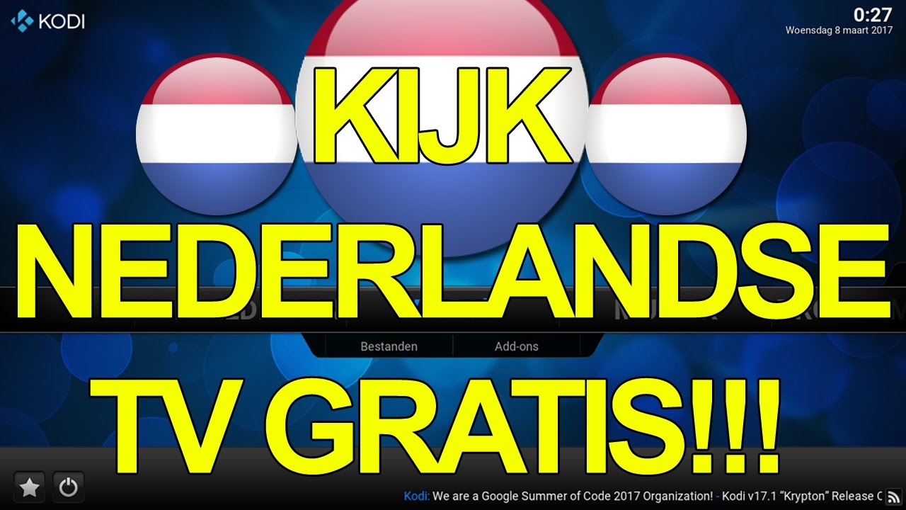 KODI - Kijk Nederlandse TV Gratis!!! - YouTube