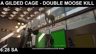 HITMAN 3 - A Gilded Cage - Double Moose Kill during Interview - 6:28