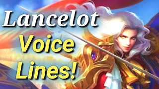 Lancelot voice lines and quotes (Revamped) with English Subtitles | Mobile Legends