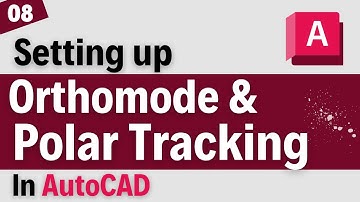 AutoCAD - Orthomode and Polar Tracking | Setting up Polar tracking in AutoCAD | #8