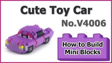 How to Build Mini Blocks Toy Car No.V4006 Review Instructions Specifications