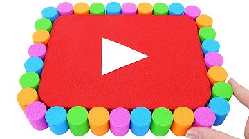 Satisfying Video DIY | How To Make Youtube Button From Kinetic Sand INTO Cutting ASMR by Sand Word