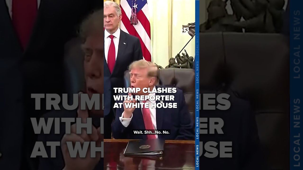 'You better be careful': Trump clashes with reporter during heated White House exchange