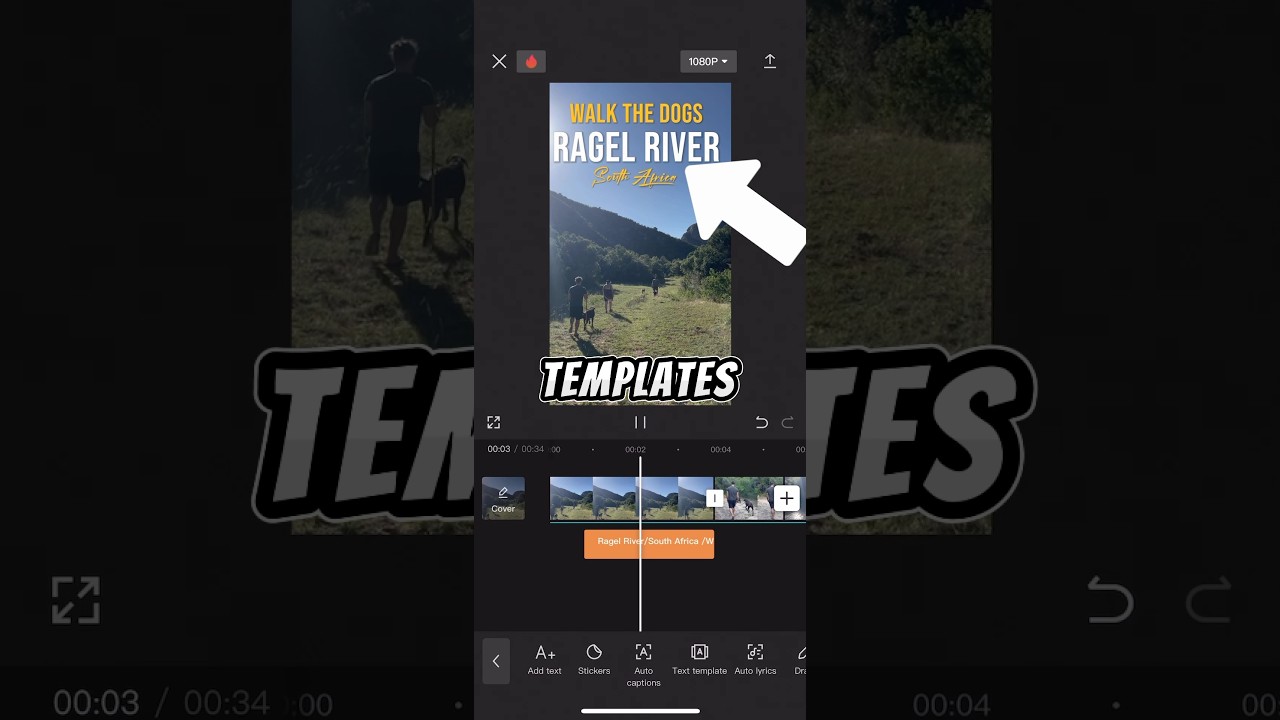 How to use text templates in CapCut Mobile #capcut #videoediting #capcuttutorial #travelvideo