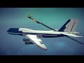 Large Airplanes Shot Down by Three Types of Guided Missiles | Besiege