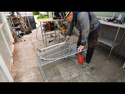 Мало кто знает этот секрет ! Полезные  самоделки из магазинной тележки на все случаи жизни!