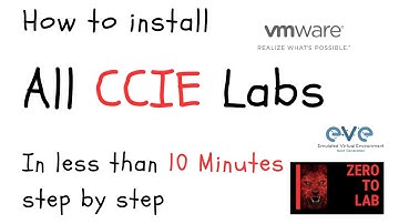 How to Install All CCIE Labs in Less than 10 Minutes - Using VMware & Eve NG