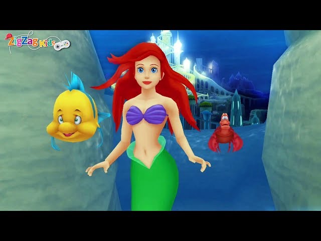 Ariel The Little Mermaid | Atlantica | Full Cutscenes Movie Game | Kingdom Hearts 2 | @ZigZagGamerPT class=