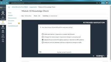 Module 10 Knowledge Check Solved 100% AWS Cloud Architecting