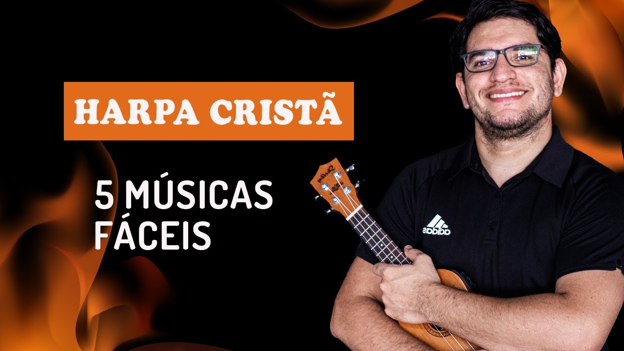 5 HINOS DA HARPA CRISTÃ FÁCEIS | (Tutorial Completo) Como tocar no Ukulele.