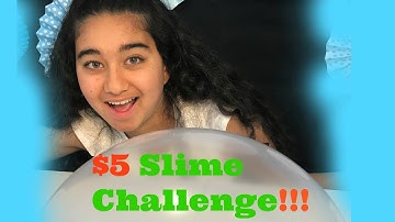 5 Dollars Slime Challenge!! Dollar Tree