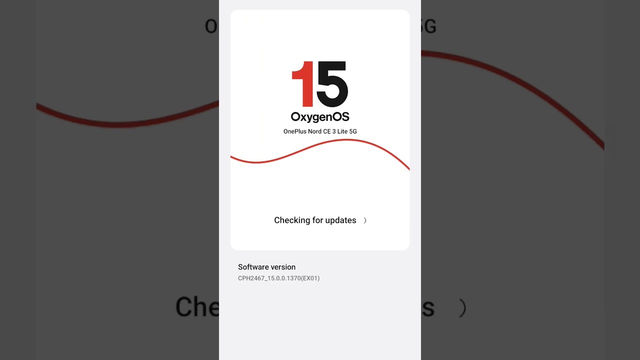 Latest One Plus Nord CE3 Lite 5G January 2026 Android security patch.(CPH2467_15.0.0.1600(EX01)).