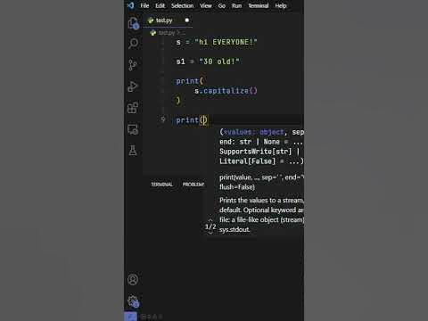 Capitalize Method - String Methods Python - YouTube image.