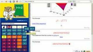 WebMathematics Interactive demo (normal layout)