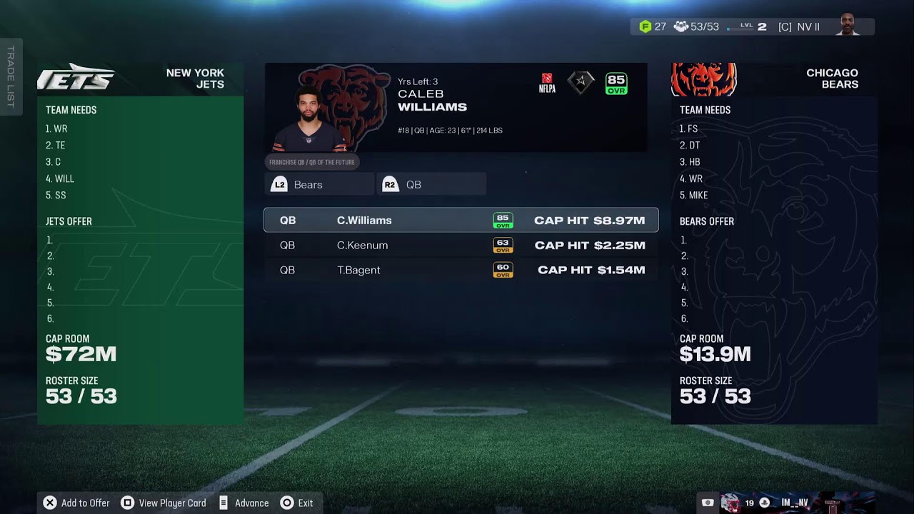 Online Franchise: Jets Year 1 Week 2