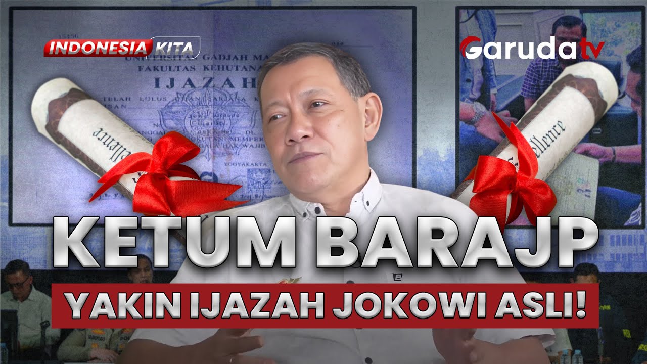 Tegas! Ketua Umum BARA JP Bela Jokowi: Ijazah Asli 100%!