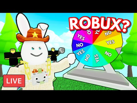 Wheel DECIDES If You Get ROBUX... Roblox Pls Donate LIVE - Wheel DECIDES If You Get ROBUX... Roblox Pls Donate LIVE