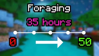 How to get Foraging 50 in less that 50 hours... (Hypixel Skyblock)