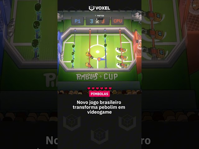 Imagem de Pimbolas: Novo jogo brasileiro baratinho transforma pebolim em videogame