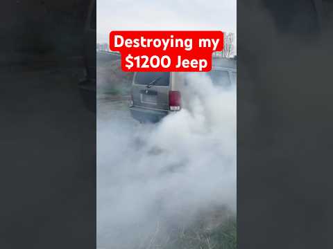 My $1300 Jeep Gets Totaled #shorts #cars #experiment