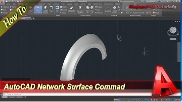 Autocad Tutorial How To Use Network Surface Command