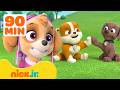90 Minutes of PAW Patrol Pups Being BEST Friends! 🐶 ft. Skye, Zuma, and Rubble | Nick Jr.
