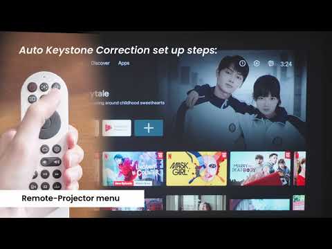 BenQ GP100A Portable Projector –Auto and Manual Keystone Correction