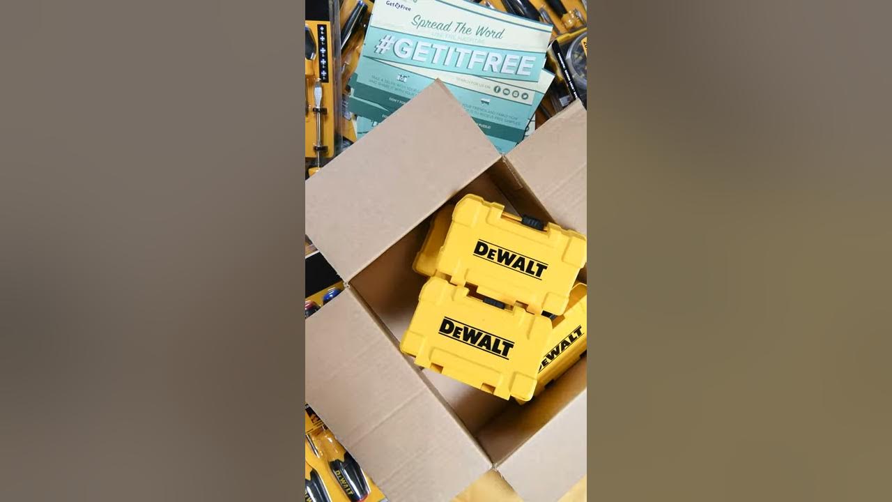 Sign Up for Some Free Dewalt Tool Samples YouTube