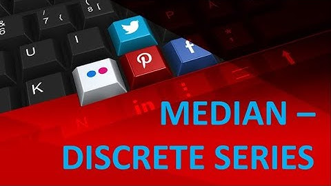 MEDIAN DISCRETE SERIES BY DR.SHOBHA EDWARD