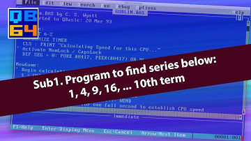 Sub1  Series 1 4 9 16 upto 10th term