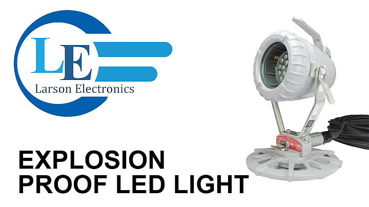 Explosion Proof LED Light - 30 Watt LED - Pedestal Mount - 100' Cord - Hazlo Plug