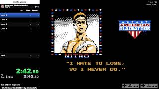 SPEEDRUN | American Gladiators (NES) | Any% in 33min:35sec (42/714)