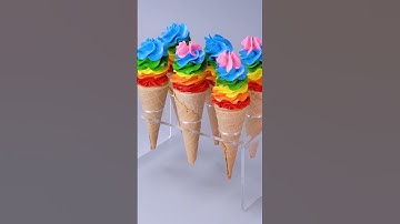 Perfect Ice Cream Cone Mixed Nutella #Shorts