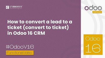 How to Convert a Lead to a Ticket Convert to Ticket in Odoo 16 CRM | Odoo 16 CRM