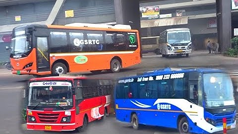 ALL TYPE OF GSRTC BUSES DEPARTURE FROM RAJKOT BUS STAND || ELECTRIC+MINIBUS+VOLVO+BS6 |||gsrtc buses